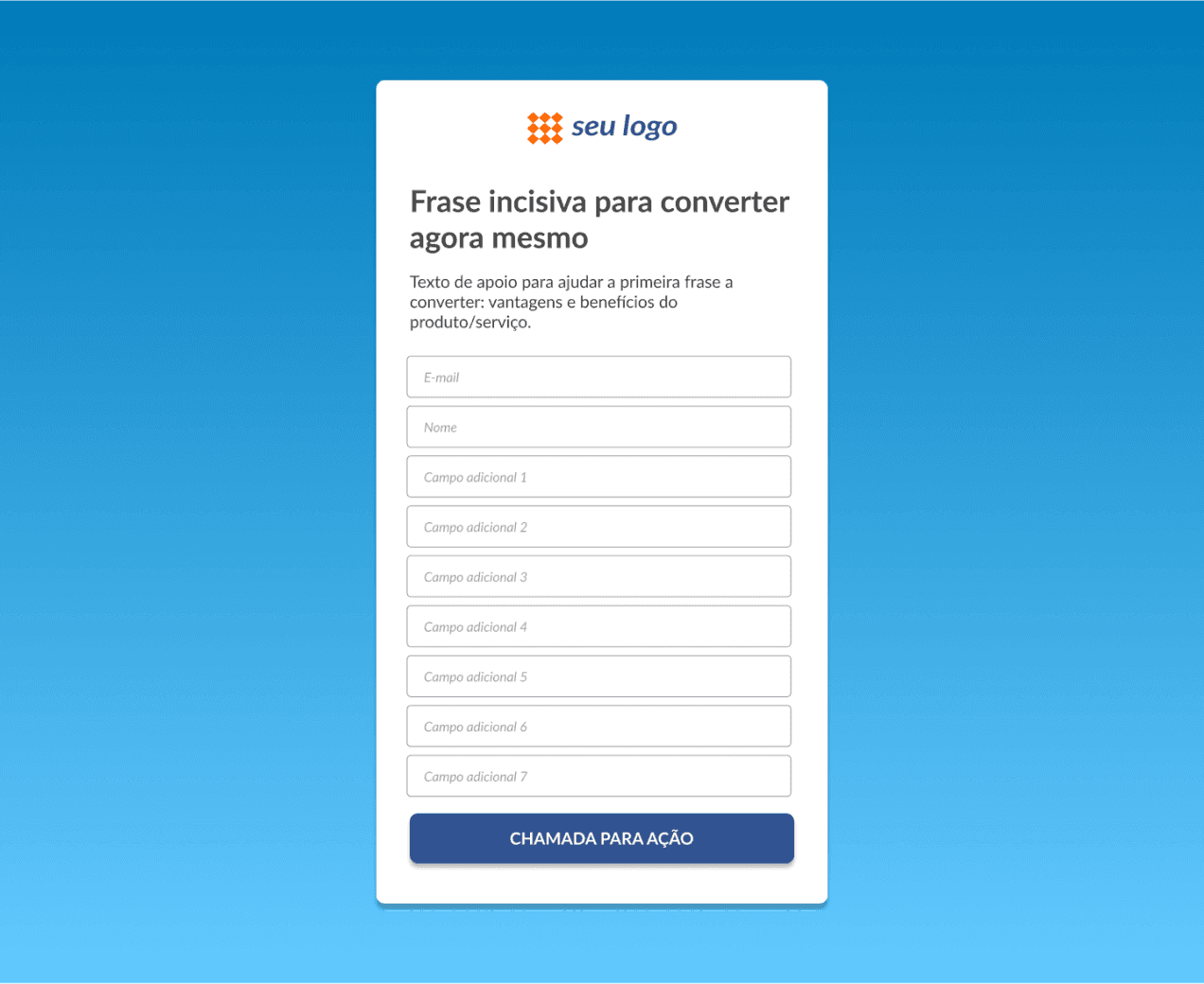 Template Formulário